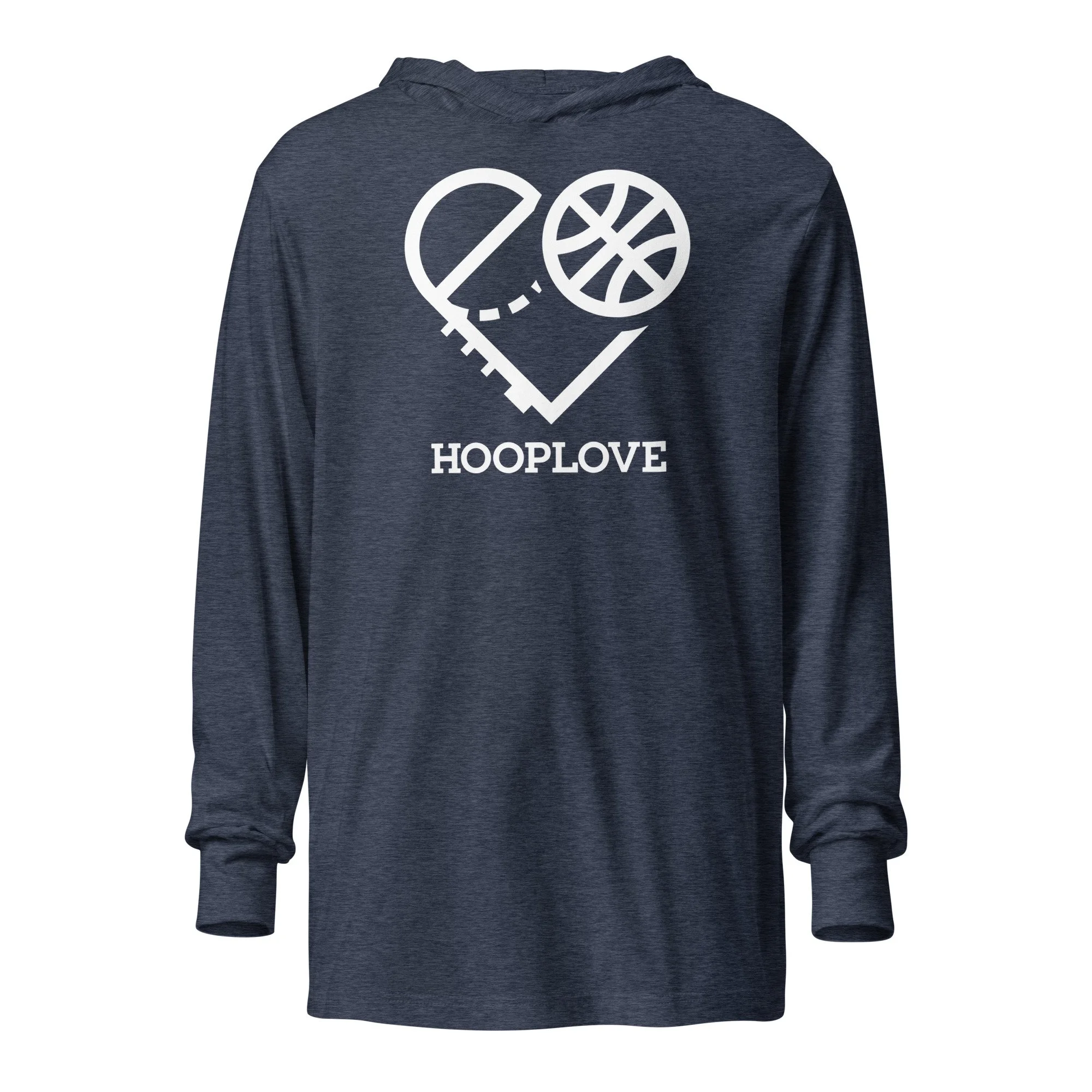 Hooplove Logo | Hooded Long-Sleeve Tee