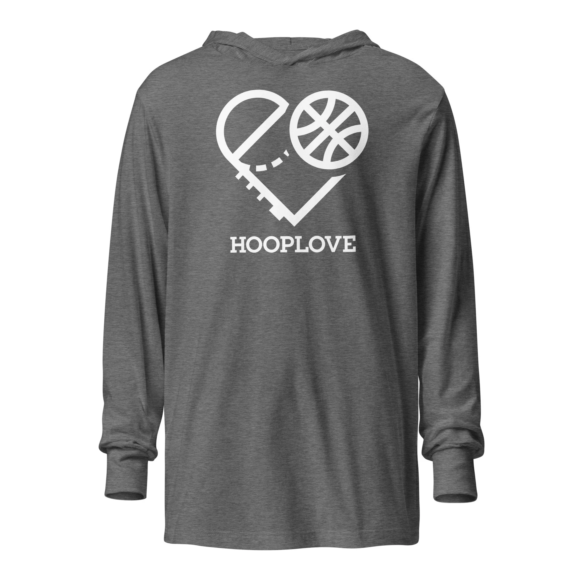 Hooplove Logo | Hooded Long-Sleeve Tee