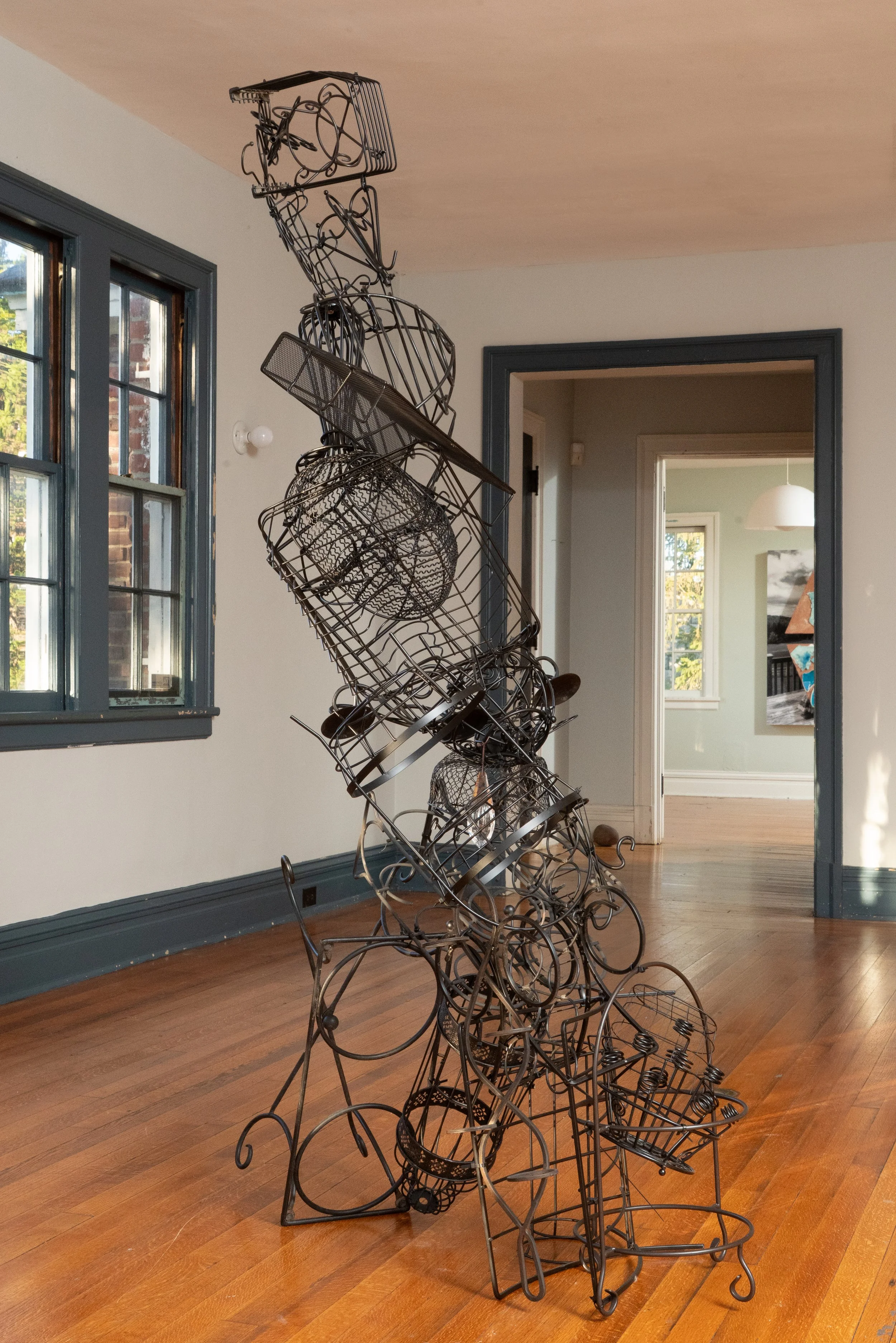 "Endless Vibration", 2025 (center) in Nicole Cherubini, Susan Jennings, Michelle Segre at Tanja Grunert Gallery, Hudson, NY, 2025