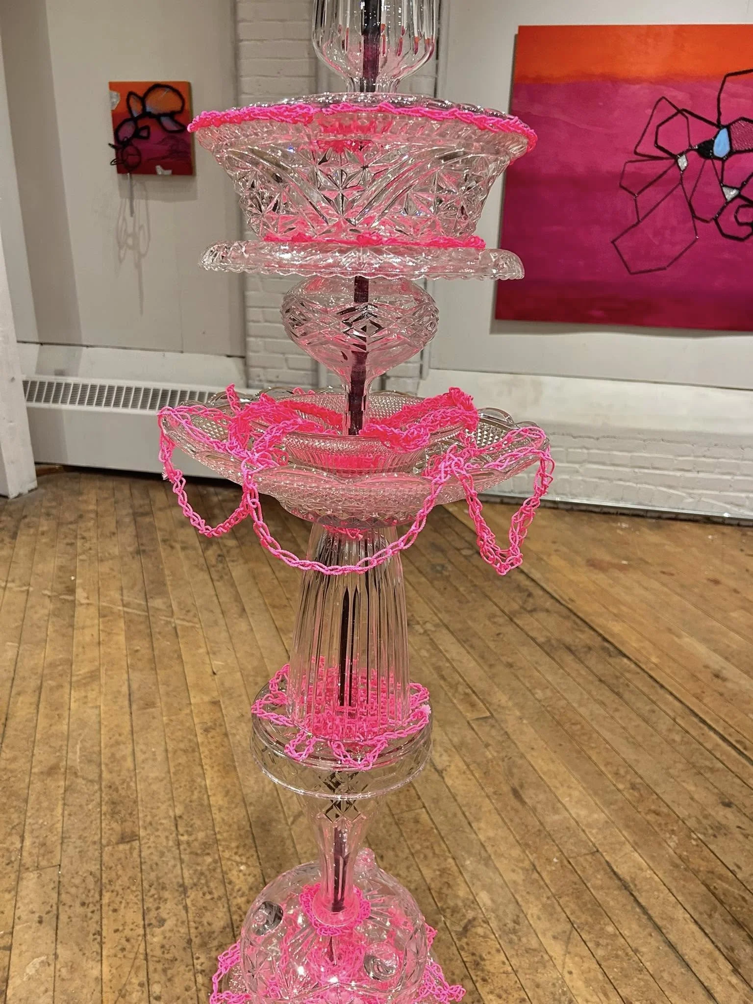 Detail, "Pink Tower", 2025