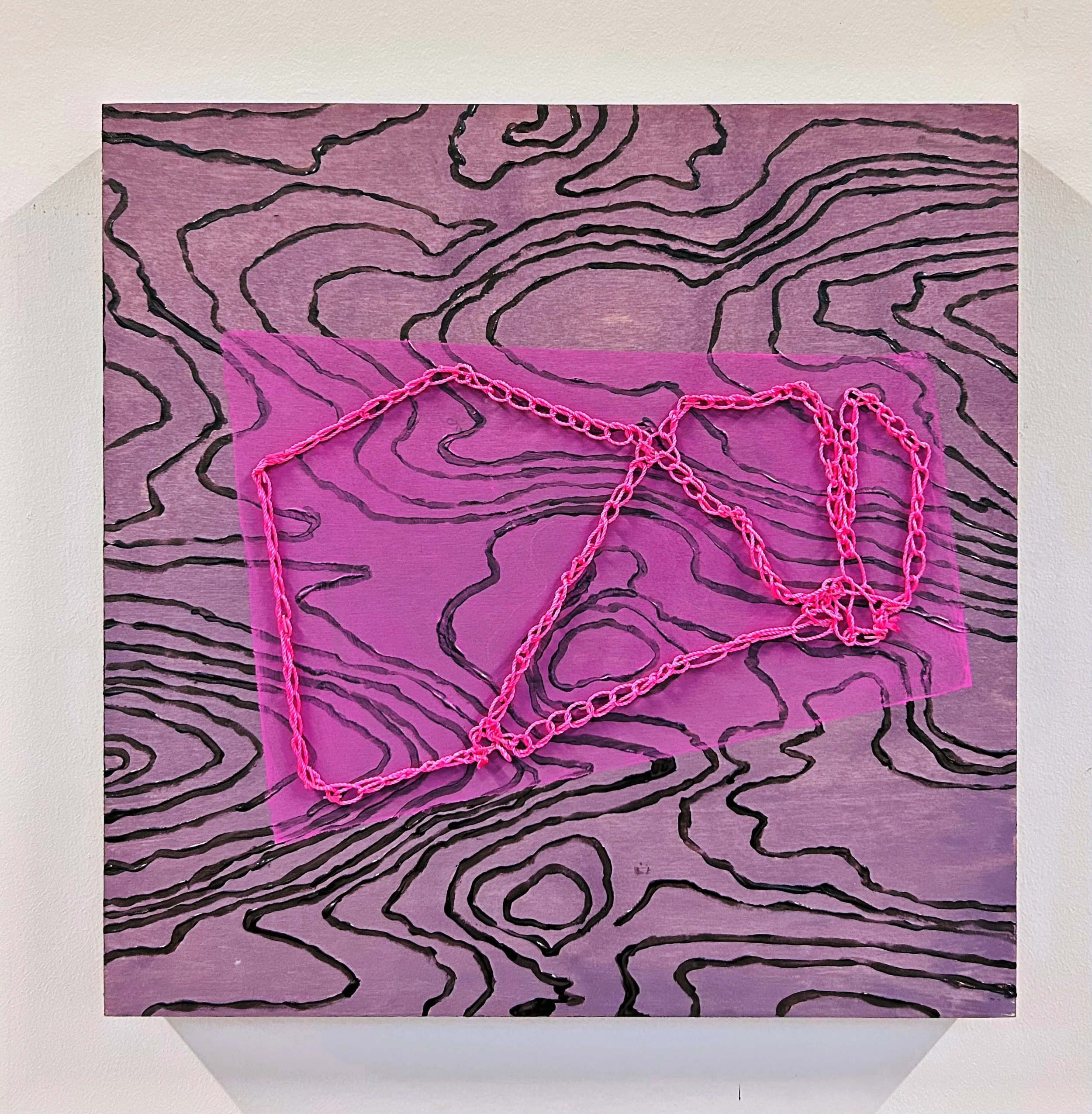 Many Layers, 2025, acrylic, yarn, staples