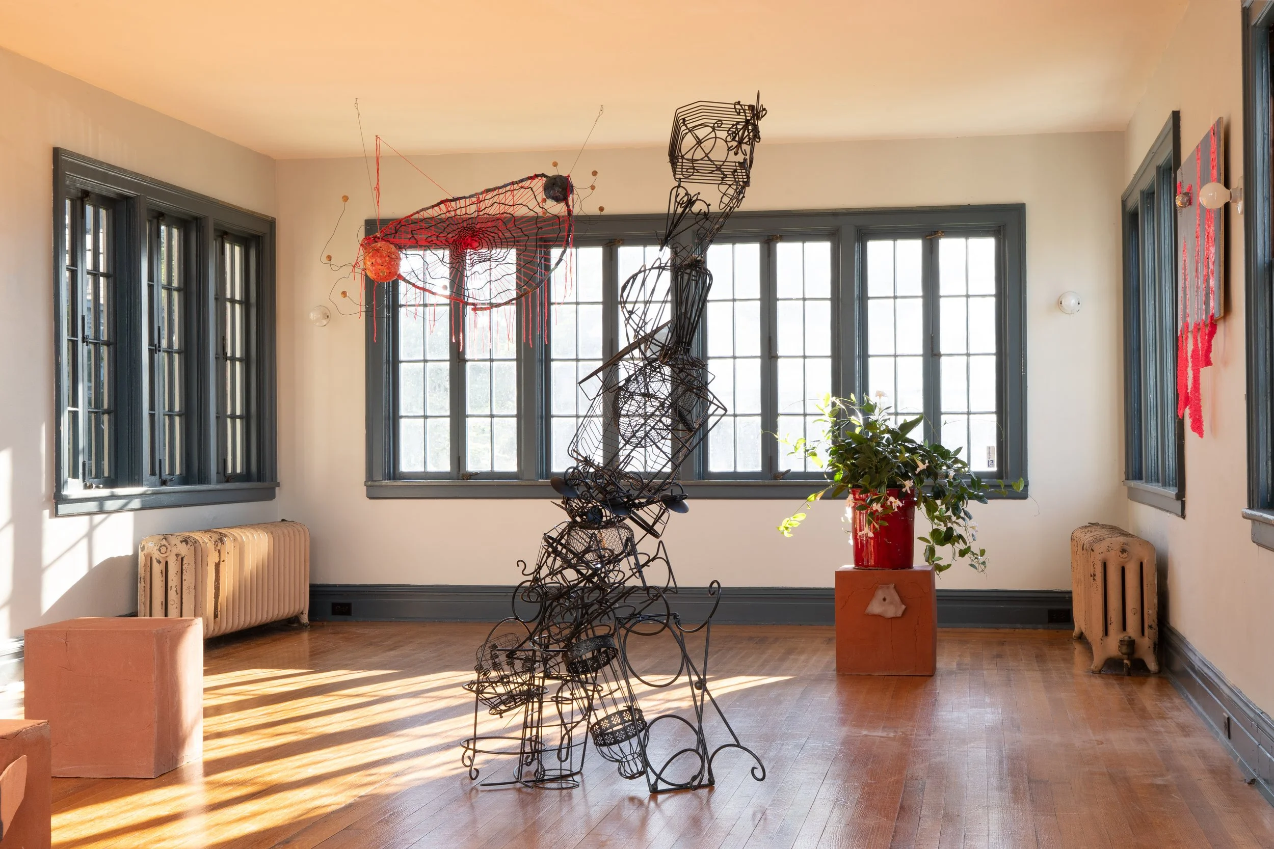 "Endless Vibration", 2025 (center) in Nicole Cherubini, Susan Jennings, Michelle Segre at Tanja Grunert Gallery, Hudson, NY, 2025