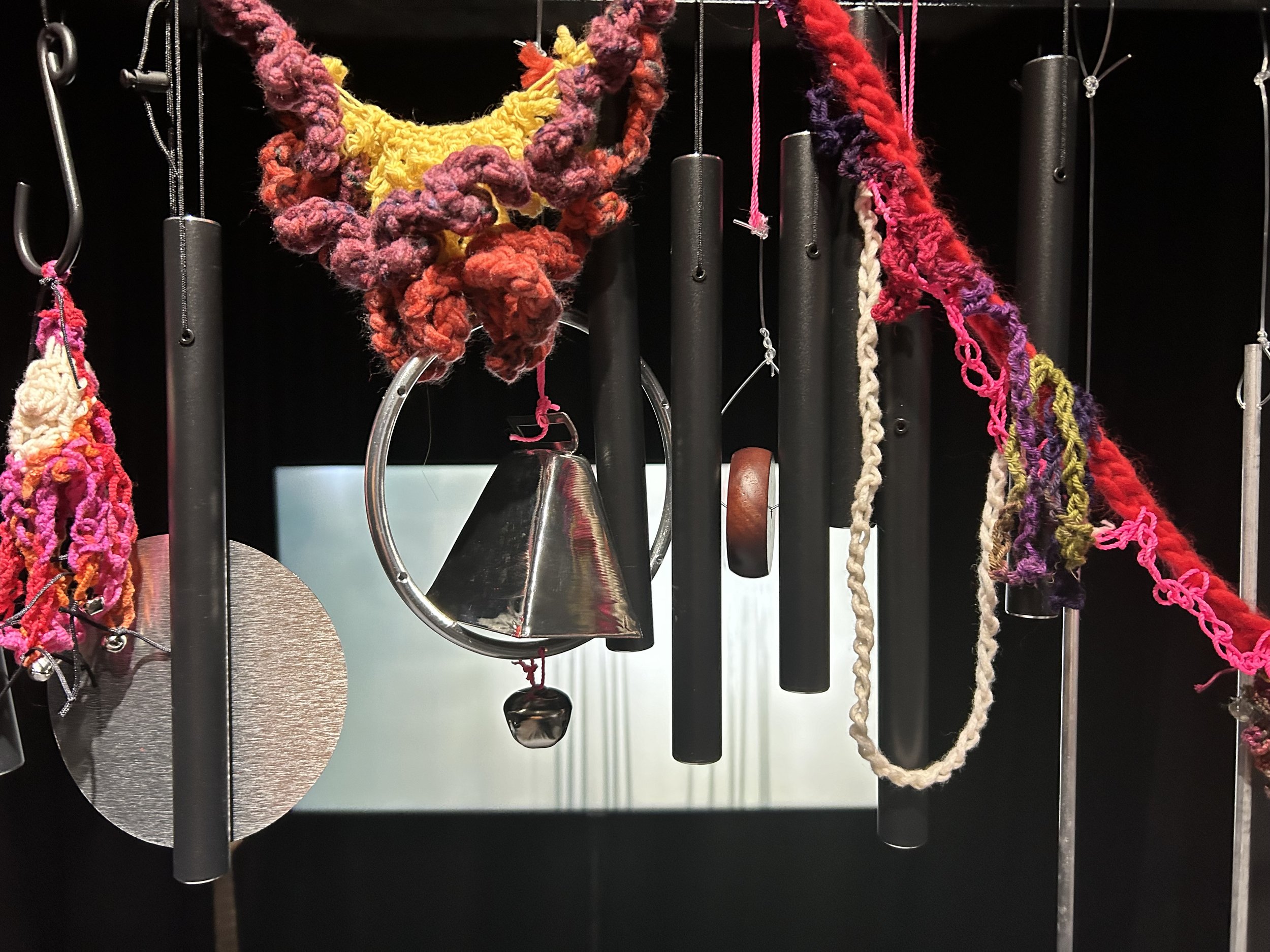 Detail of Susan Jennings "Duet" at Unrequited Leisure
