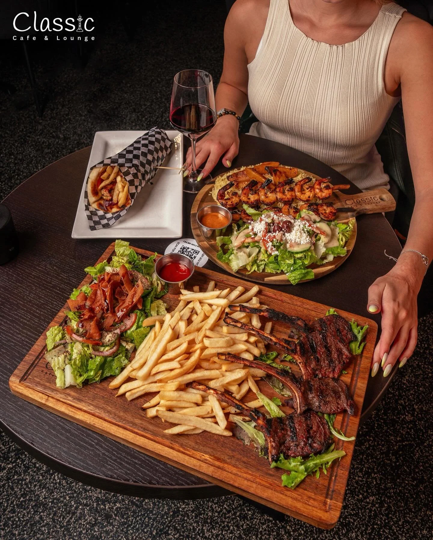 Comfort food that brings everyone together 🥗🍢
-
-
-
Classic Cafe &amp; Lounge - 200 Marycroft Ave Unit 5 Woodbridge ON 
📍 Est. 2019 
✨ Modern Dining + Hookah Lounge
🔥 Chef-Crafted Dishes |🍹 Signature Cocktails
🎶 DJ Nights Fri &amp; Sat | 🌺 Ope