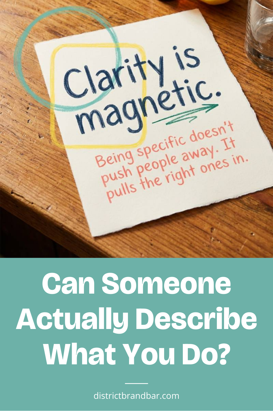 Can Someone Actually Describe What You Do? 