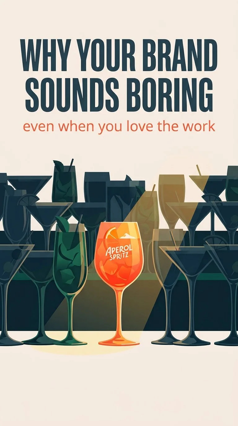 Why Your Brand Sounds Boring When You Actually Love This Work