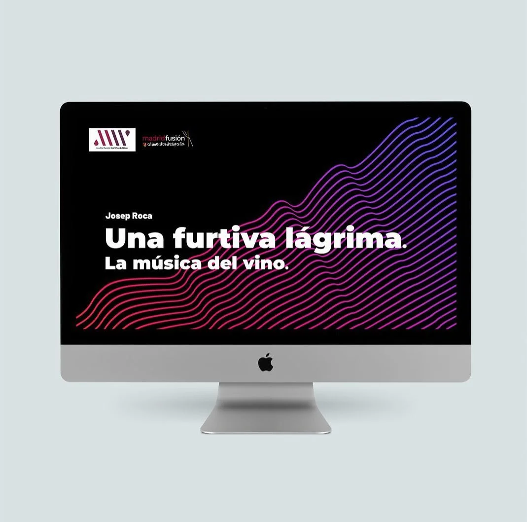 Feines noves: presentaci&oacute; &ldquo;Una furtiva l&aacute;grima. La m&uacute;sica del vino&rdquo; per a Josep Roca, madridfusi&oacute;n 2023.