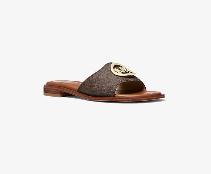 MICHAEL Michael Kors Hannah Slide Sandal Brown