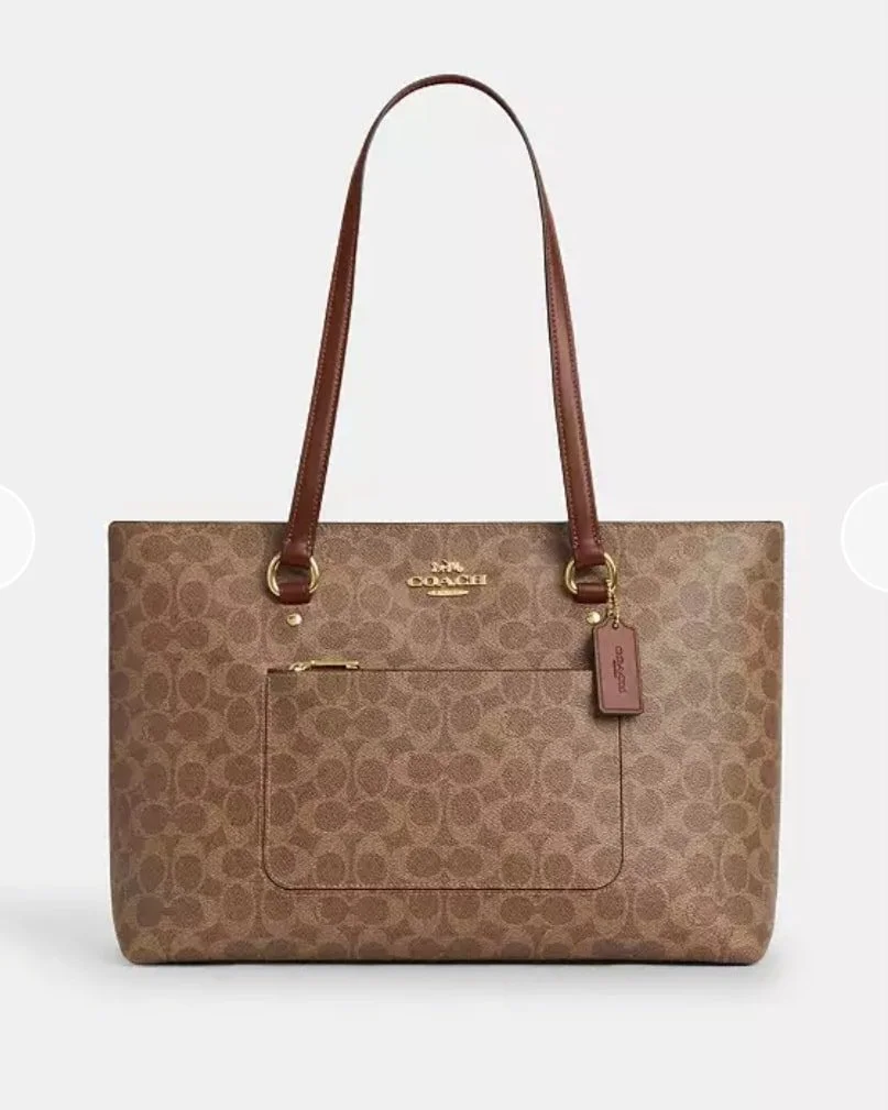 COACH Station Large Tote signature canvas Brown
