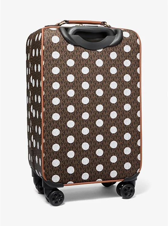 MICHAEL Michael Kors Signature Polka Logo Valise Brown