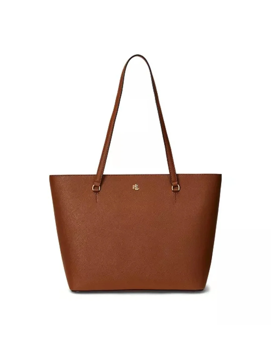 Lauren Ralph Lauren Leather Medium Karly Tote Bag Lauren Tan