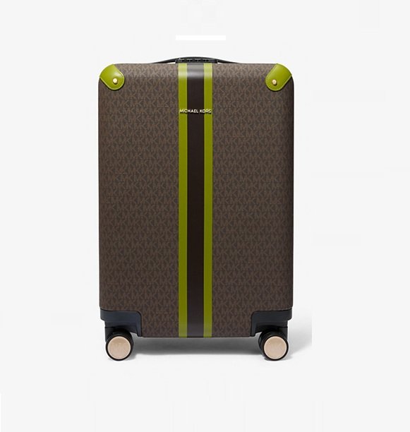 MICHAEL Michael Kors Valise à rayures avec logo signature Meadow Green