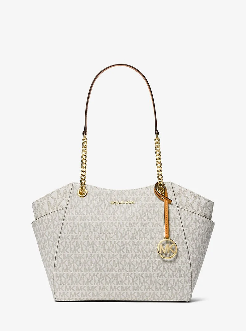 MICHAEL Michael Kors Sac Jet Set Moyen en cuir Saffiano Vanilla Orange