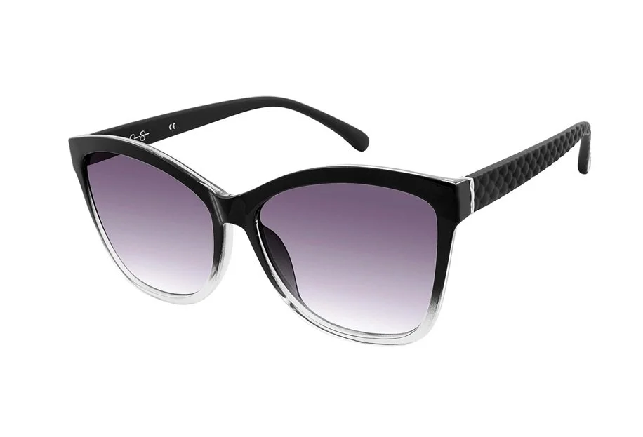 Jessica Simpson J5823 Noir Lunettes de soleil aviateur en métal avec protection UV à 100 %