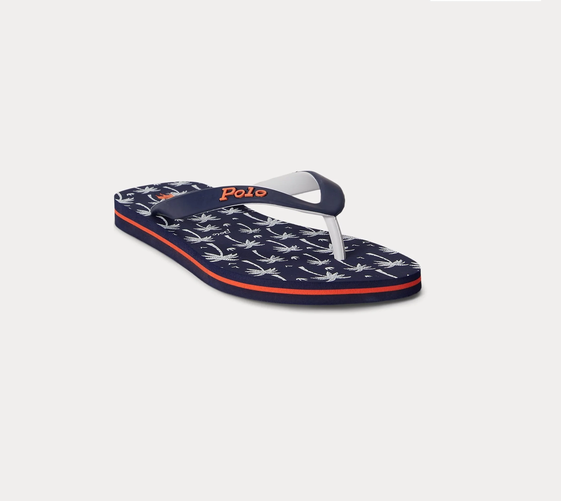 Ralph Lauren Polo Bolt Palm-Tree-Print Flip-Flop