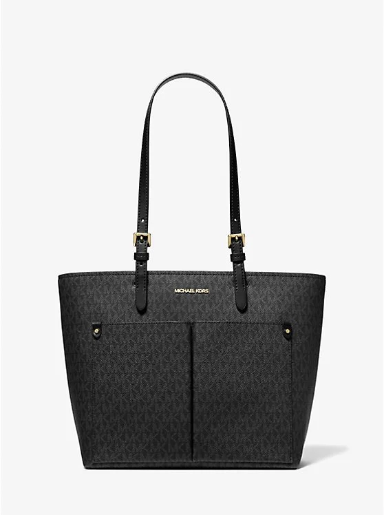 MICHAEL Michael Kors Jet Set Medium Logo Pocket Tote Bag Logo Noir