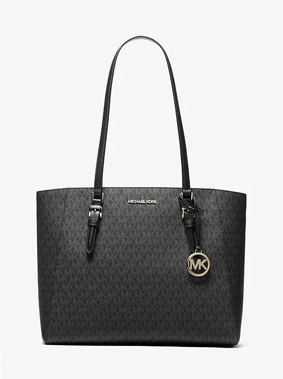 MICHAEL Michael Kors Charlotte Large 3-in-1 Signature Logo Tote Bag  Black