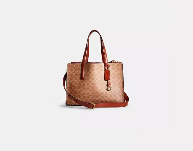 COACH restored carter carryall in signature canvas