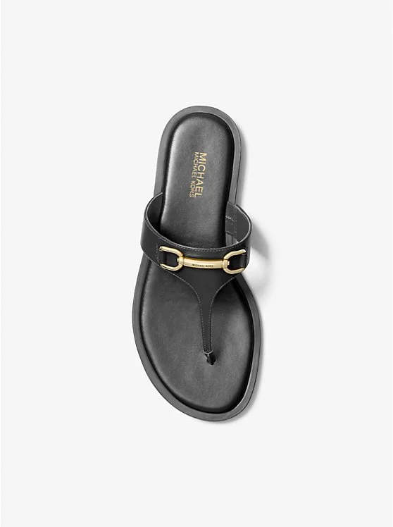 MICHAEL Michael Kors Carson Leather Sandal Black
