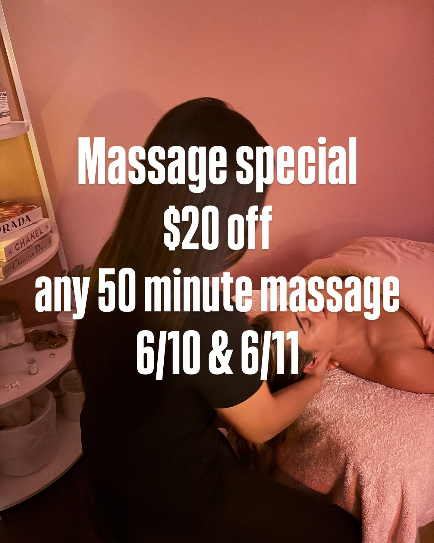 🌿 Tranquil Tuesday &amp; Wellness Wednesday &ndash; This Week Only! 🌿

Let Radiance ease your tension and help you unwind.

✨ $20 off any 50-minute massage
📅 This Tuesday &amp; Wednesday only &ndash; June 10 &amp; 11

Take a midweek break your bod