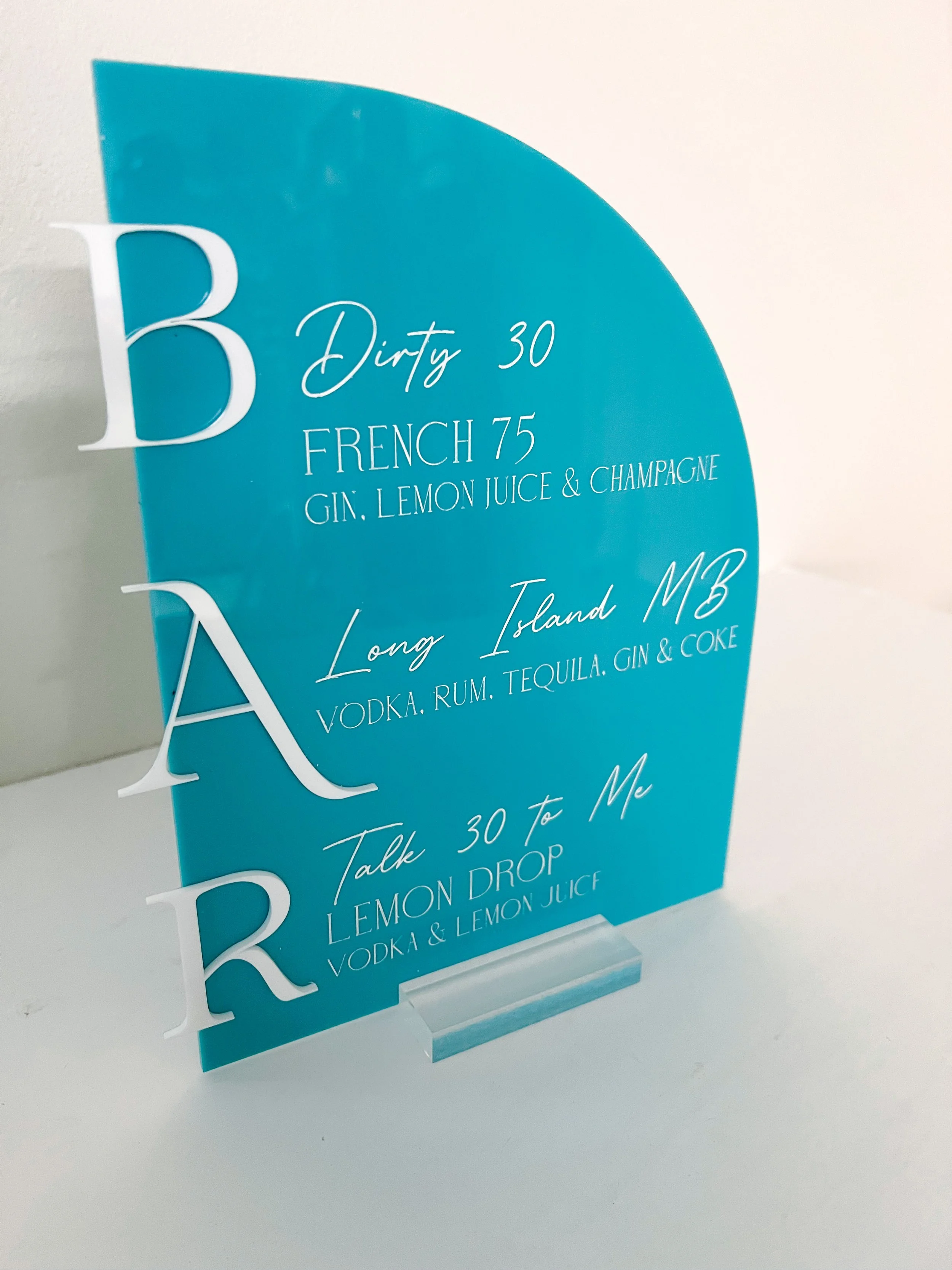 Arch or Half Arch 8X10 Acrylic Sign — Mama Meaux Graphics