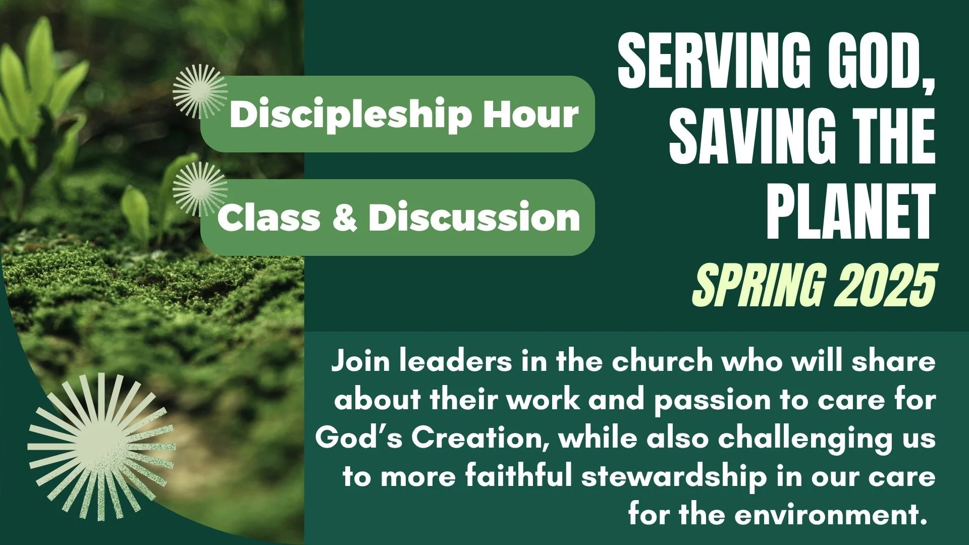 Serving God, Saving the Planet Resources &amp; Handouts
