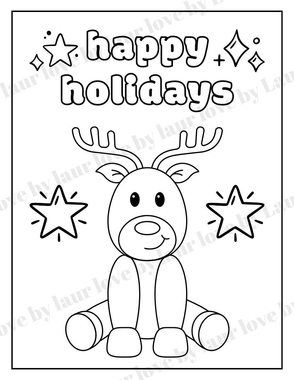 Holiday Coloring Pages - Digital — Love By Laur holiday-coloring-pages-digital-love-by-laur