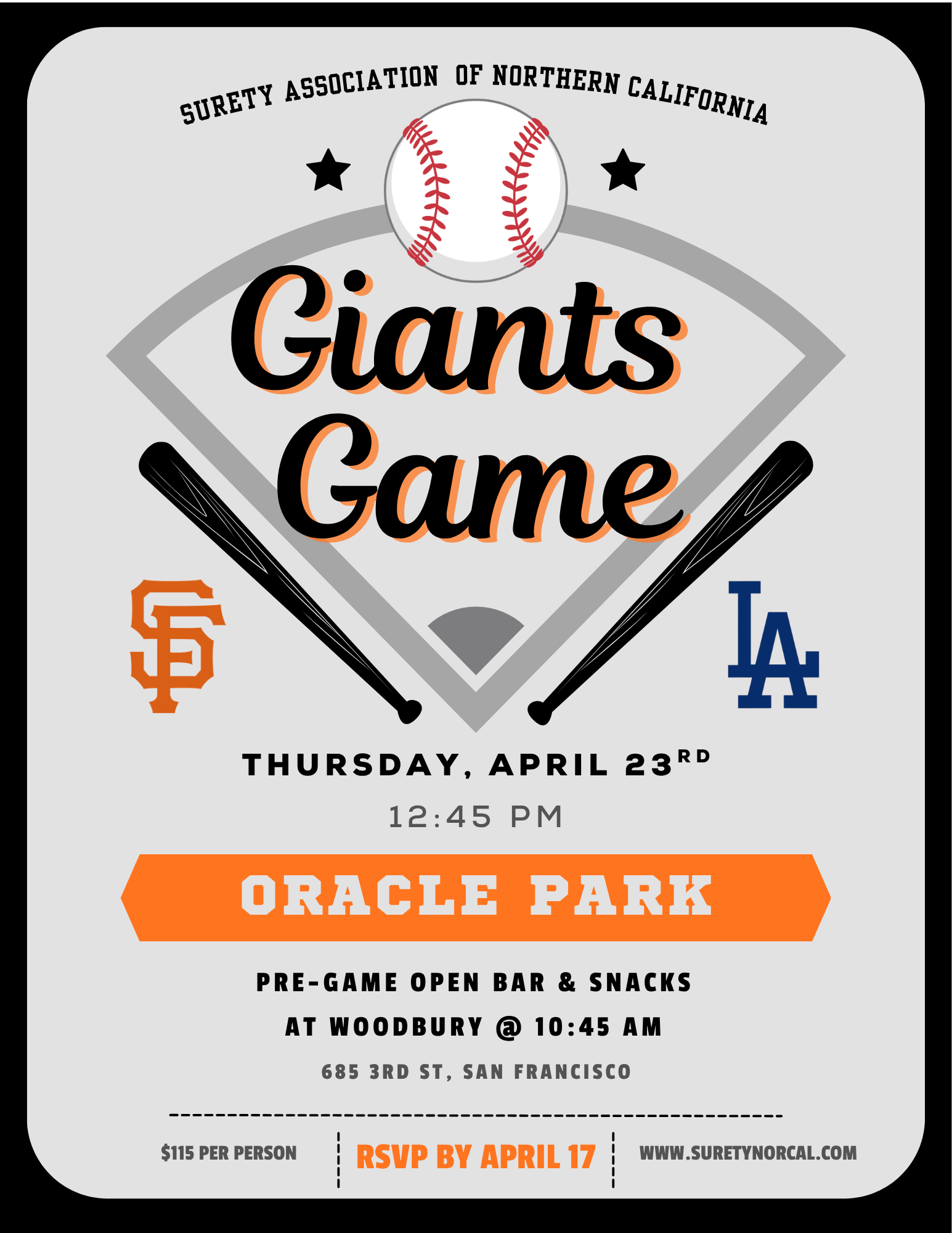 Giants Game & Pre-Game Mixer