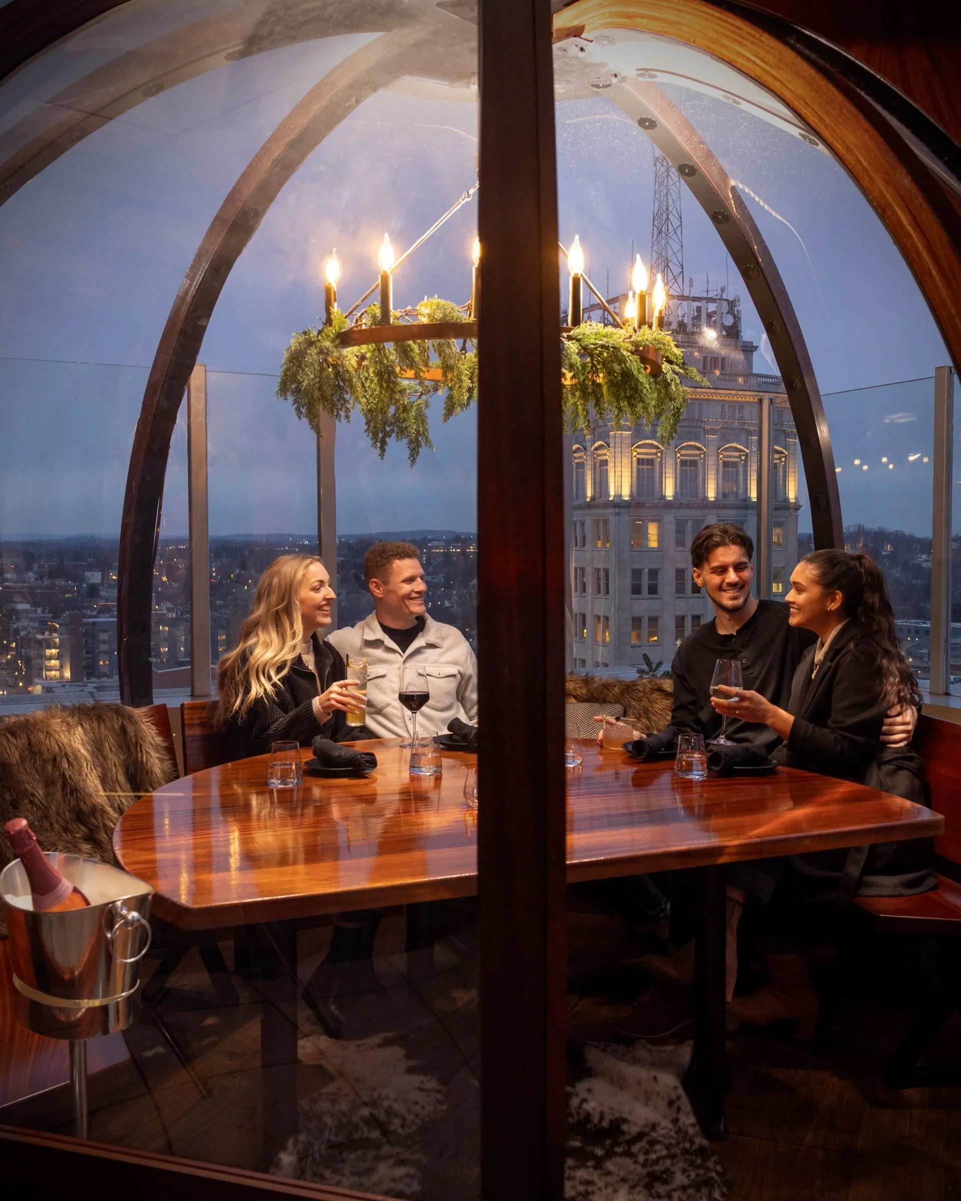 Alpenglobe outdoor dining is back! ✨

Available now through March 28th.

Visit the link in bio to learn more!