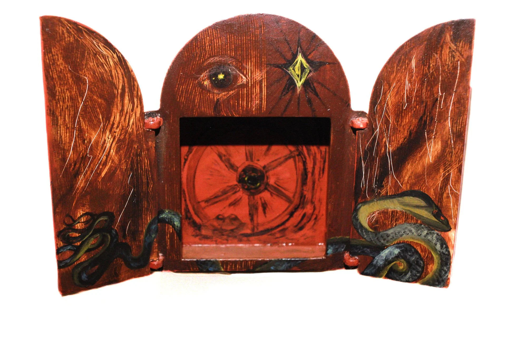 2024, Spirit Box II, 4' x 6' x 1', inches, oil on panel.