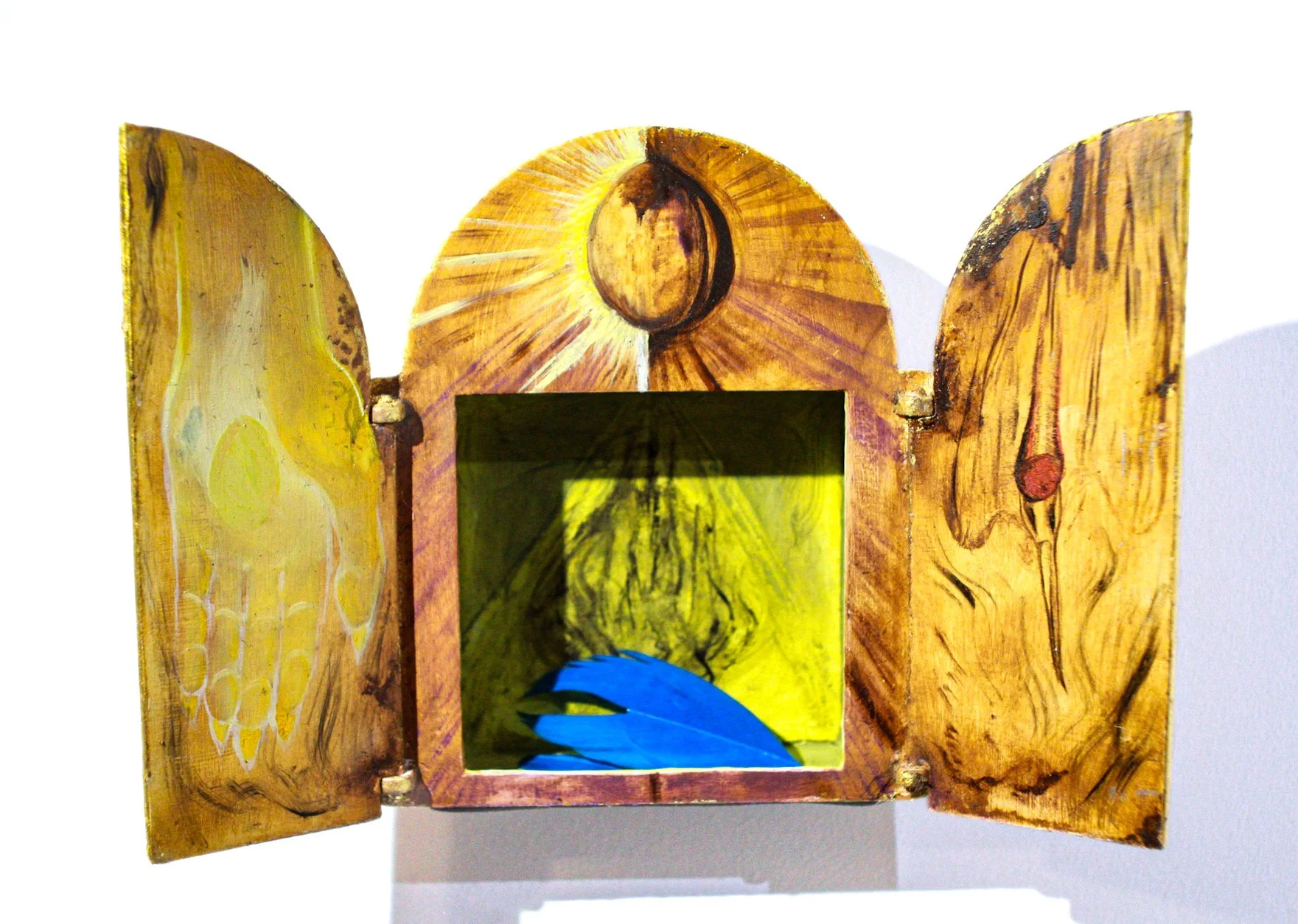 2024, Spirit Box I, 4' x 6' x 1', inches, oil on panel.