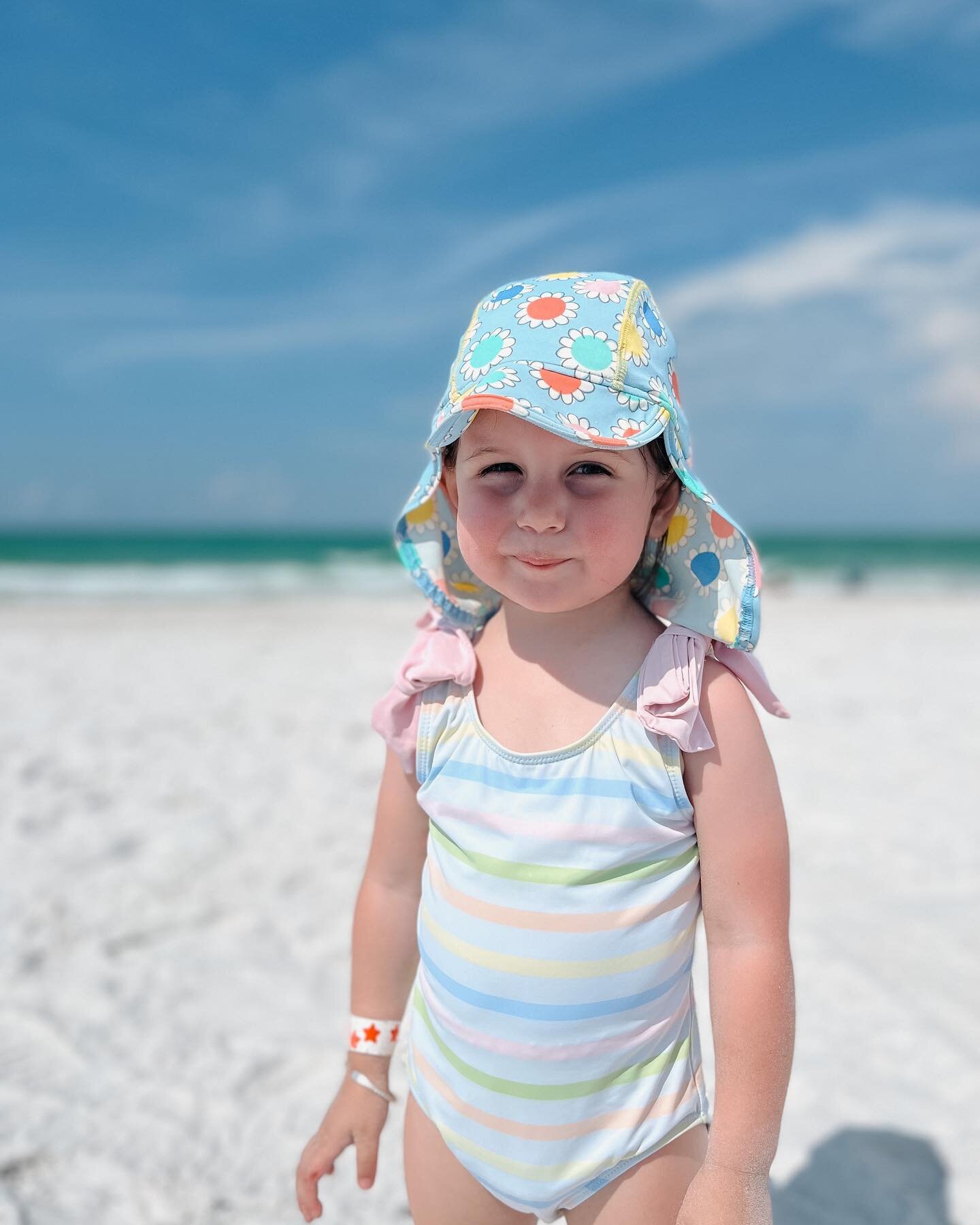 Snuck away to Anna Maria Island last month for Marian&rsquo;s first beach trip. She enjoyed sandcastles and splashing in the ocean // I enjoyed picking out her beach outfit each day 😅