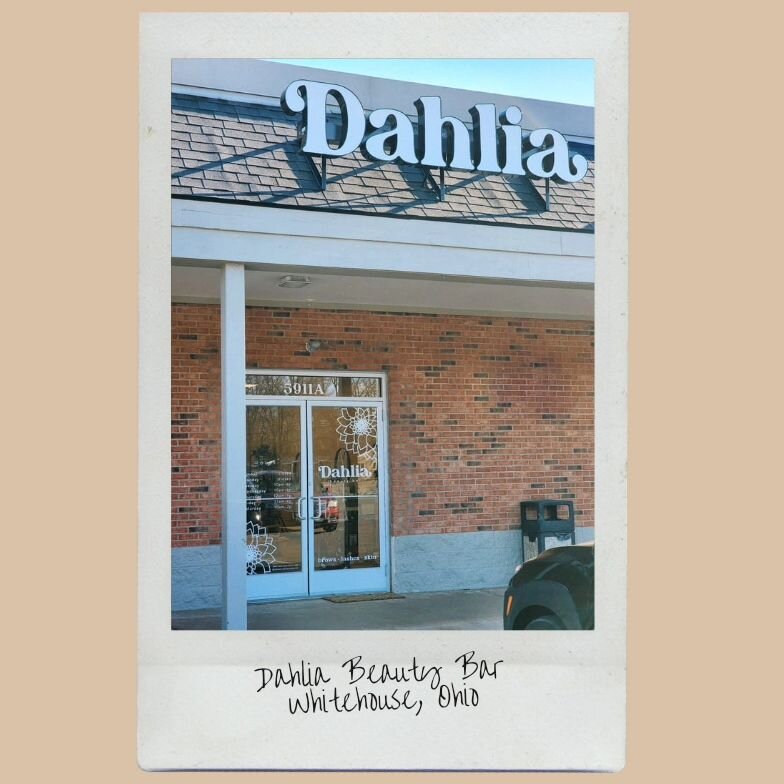 Time has flown, and our hearts are SO full of gratitude. Next month marks 3 years since Dahlia Beauty Bar opened in Whitehouse, and June will mark 1 year since we planted our roots in our forever space. We've grown, thrived, and finally have a sign a