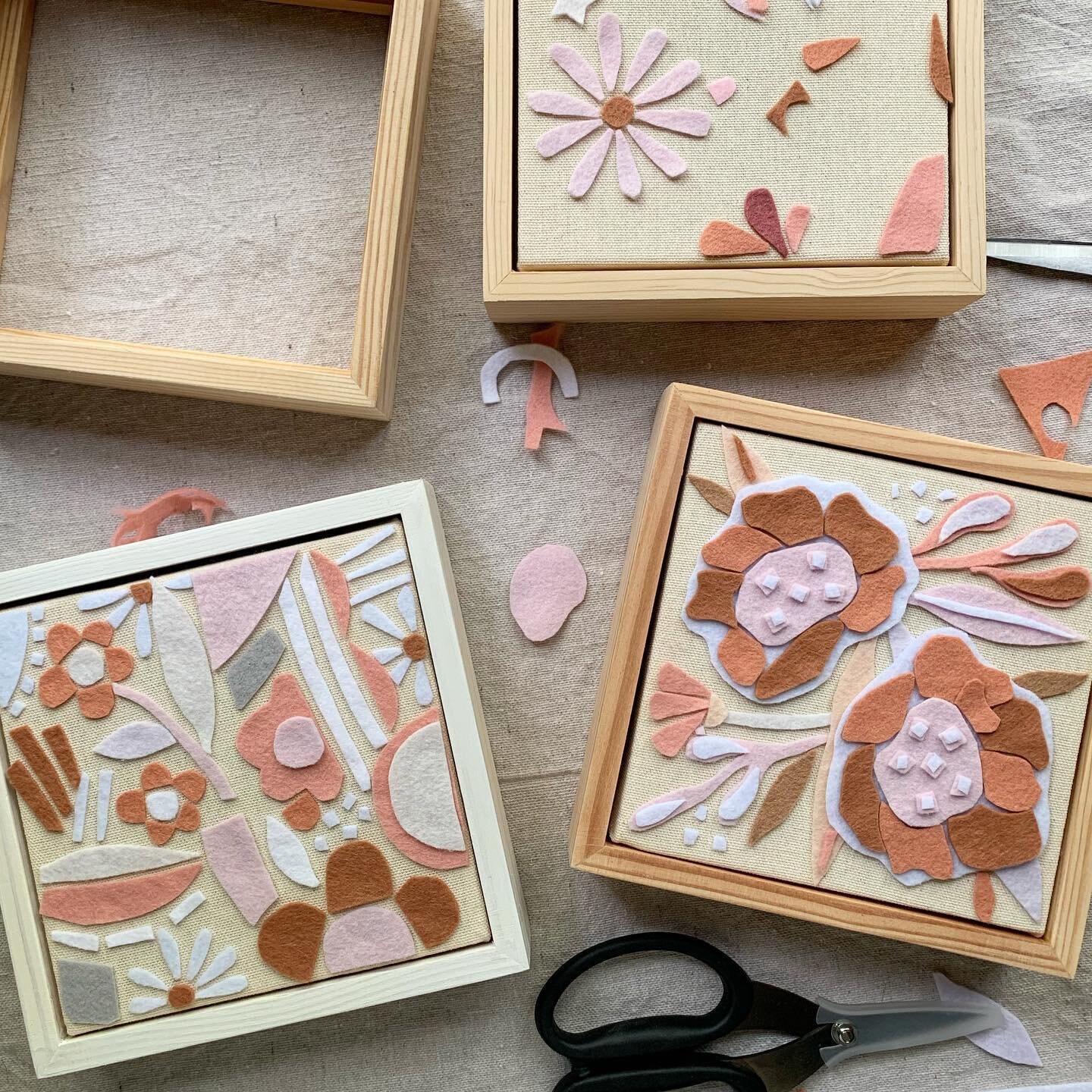 Working on finding affordable framing options for you lovely people because I think a frame adds SO much to the final look of a piece!  These come unfinished and are much more budget-friendly, but I would probably only offer one finish option as I wo