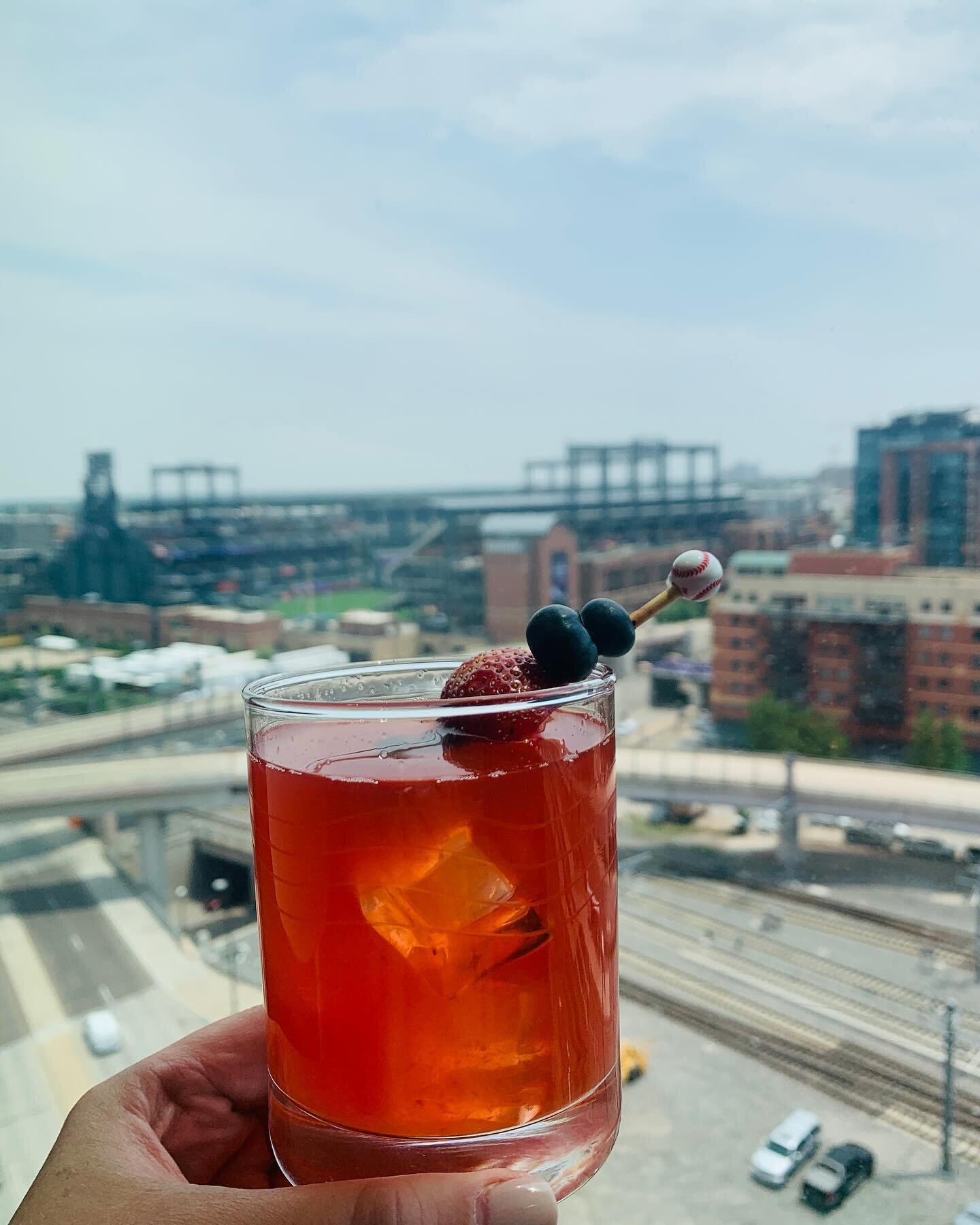 Happy Opening Day, Denver! This custom cocktail created specially for a client with a killer view of @coorsfield is still a favorite! It was part of a celebration for the All Star Games when Denver was the host. 

Have fun cheering on the Home Team t