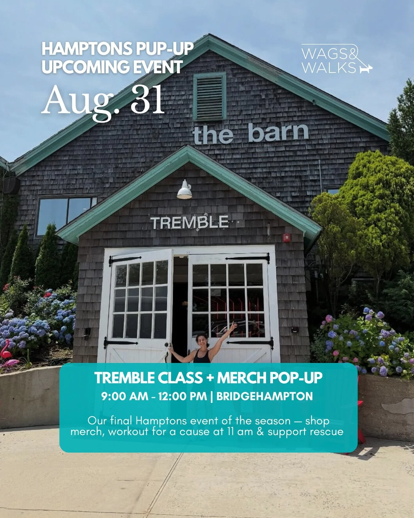 It&rsquo;s our last event of the summer! ☀️🐾 Join us this Sunday, August 31st, at The Barn in Bridgehampton from 9 AM &ndash; 12 PM.

We&rsquo;ll be onsite with our Hamptons-exclusive merch (last chance to snag yours!) and sharing ways you can get i