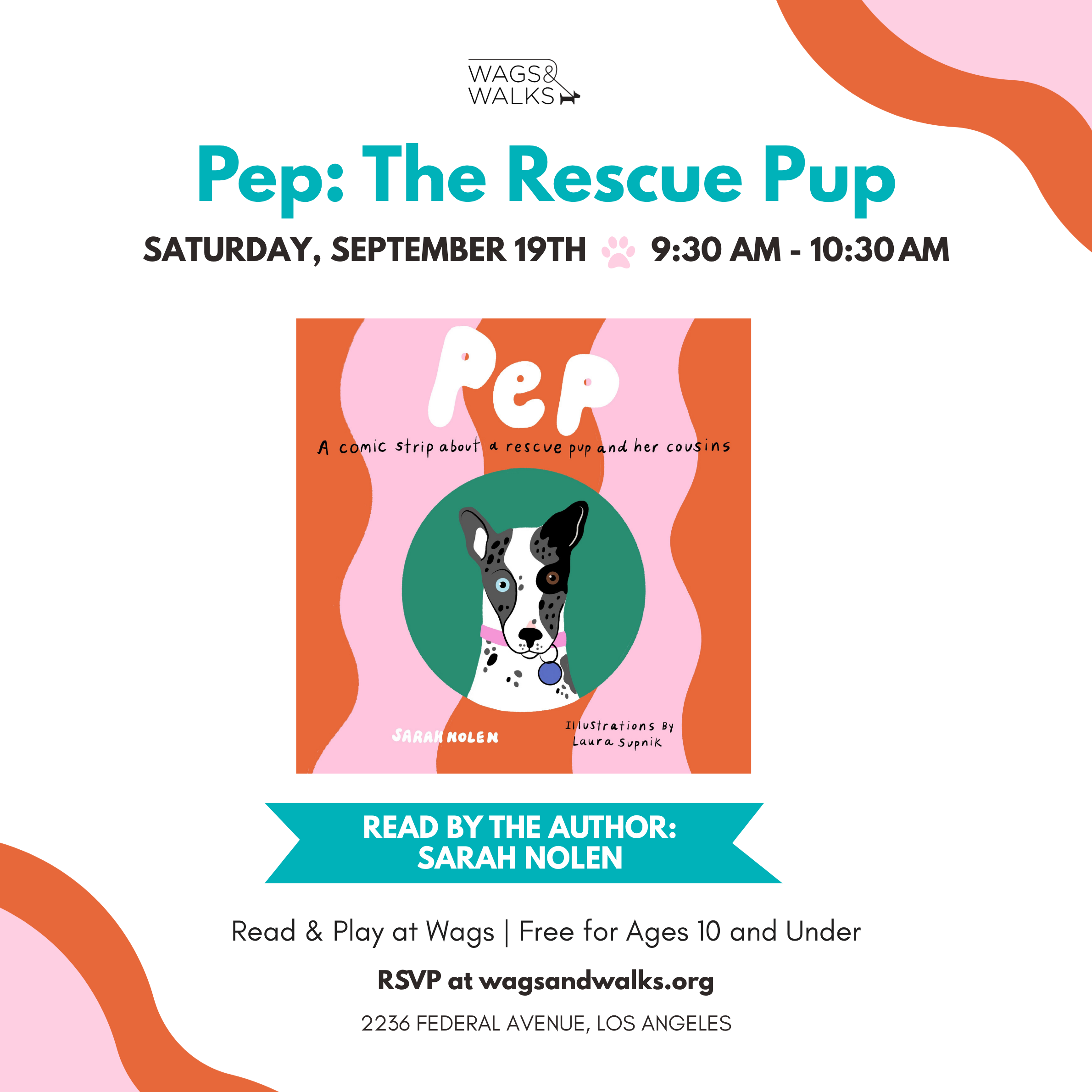 Pep: The Rescue Pup -Read &amp; Play Wags!