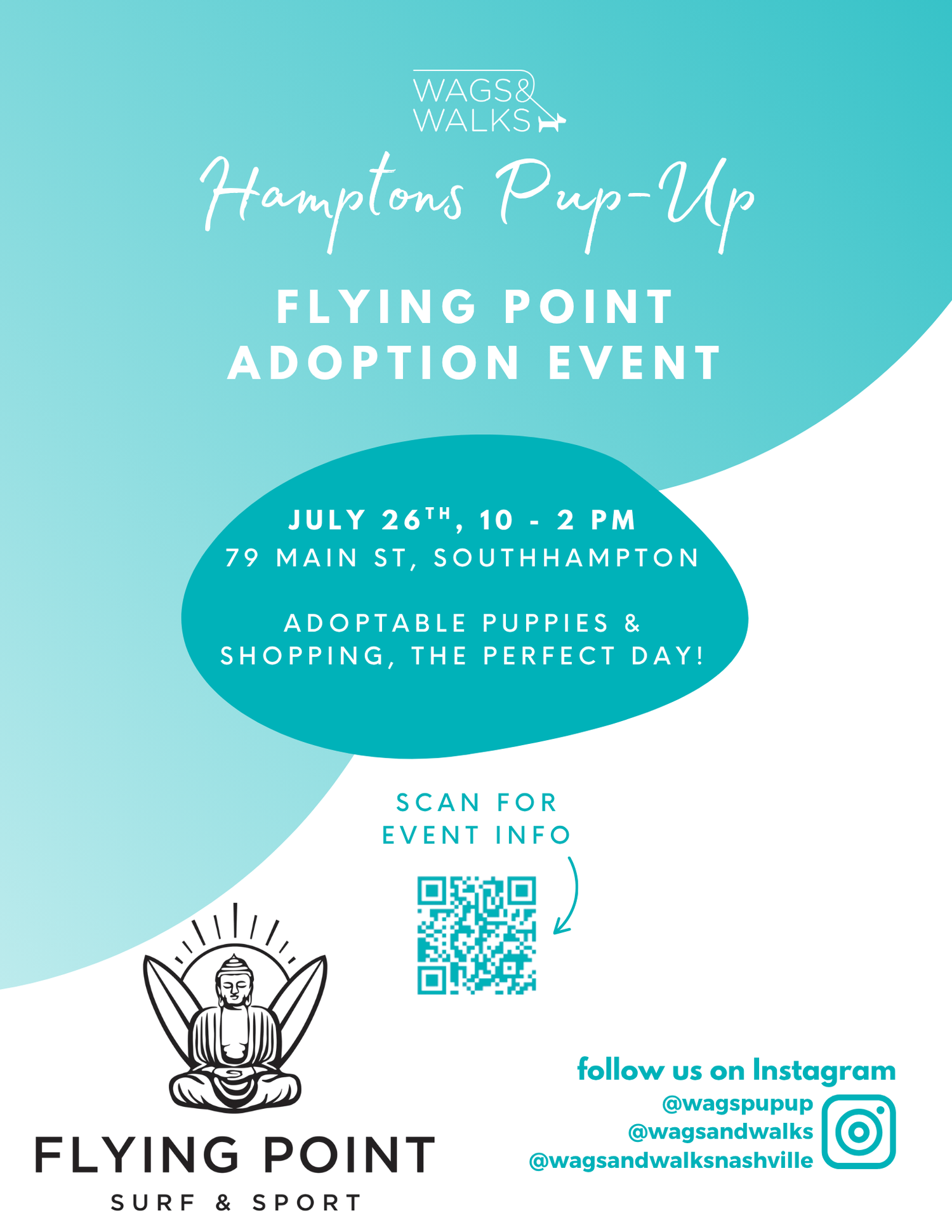 Flying Point Adoption Event — Wags and Walks