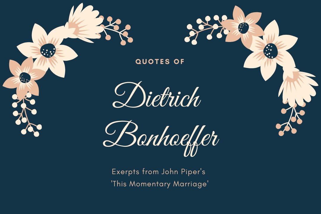 dietrich bonhoeffer quotes community