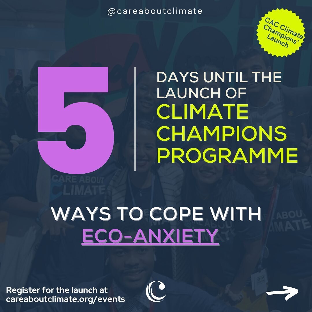 Are you struggling with eco-anxiety? We have a few suggestions to help you cope with it 🌱

Only 5 days left to the launch of our Climate Champions Program. We can&rsquo;t wait to introduce the programme on our zoom event! Register at https://Inkd.in