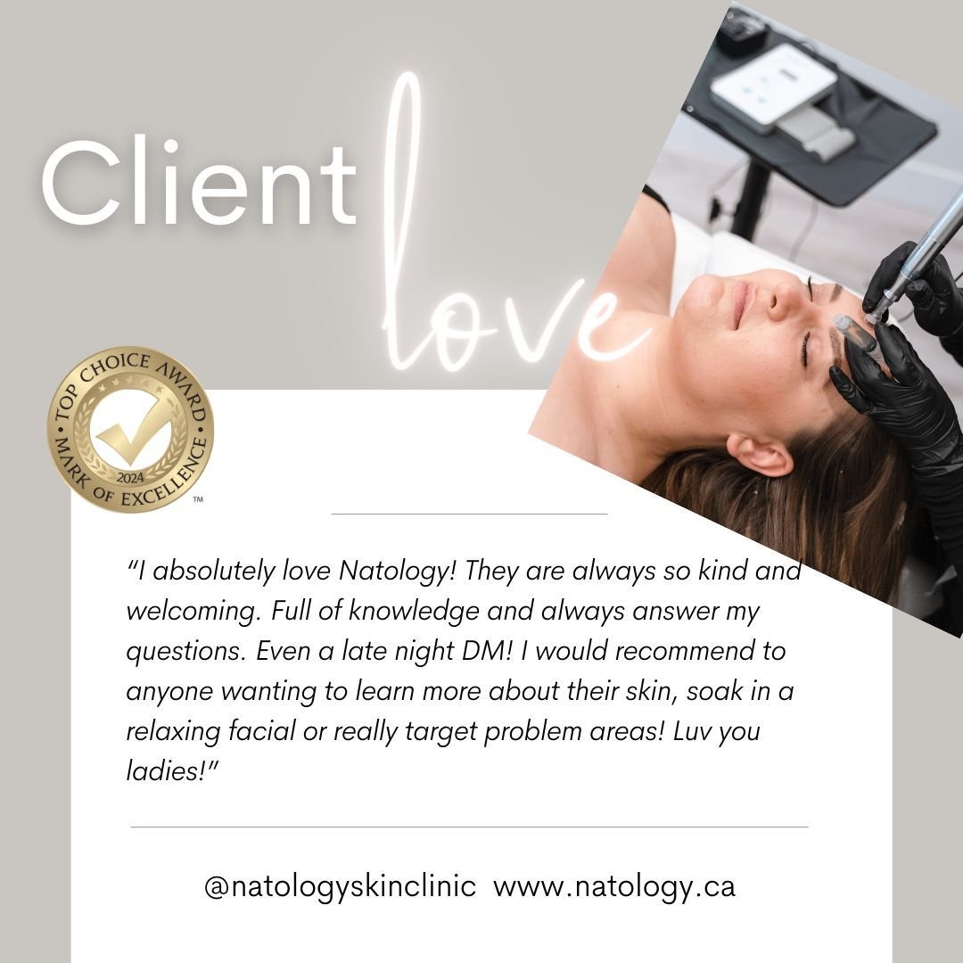 Nothing makes our day more than a kind review 🥹

THANK YOU for your sweet words and taking the time to leave a review.

We love our client community 🤍

 #clientlove #googlereviews #beautyreview #medicalaesthetics #medspa #calgarymedspa #calgarybeau