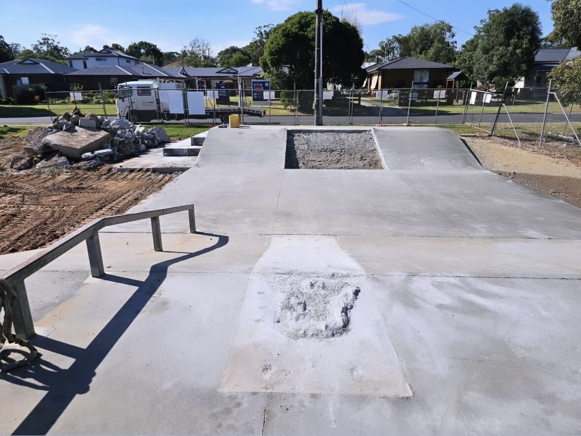Site works have started at Garfield Skatepark and a refreshed park will be delivered soon by @grindprojects 👏