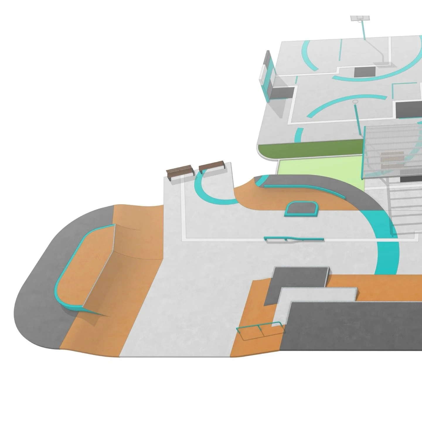 In case you missed it, here&rsquo;s the final design for Lethbridge Skatepark following the community consultation feedback. 

We added a large quarter pipe hip to have something more advanced and give a good return at the lower end of the park. Adju