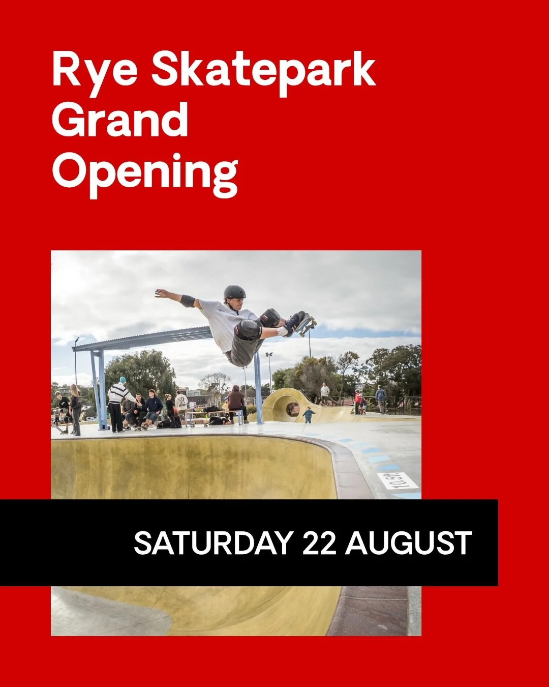 Skate and celebrate with the locals for the grand opening of the Rye Skatepark tomorrow!

I&rsquo;ll be there too, so you can pick my brain about the design of the park with @playce_la 🧐🧠👍