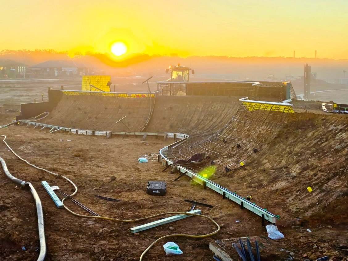 Watagan Park Skatepark (Cooranbong, NSW) is now under construction by the legends at @grindprojects