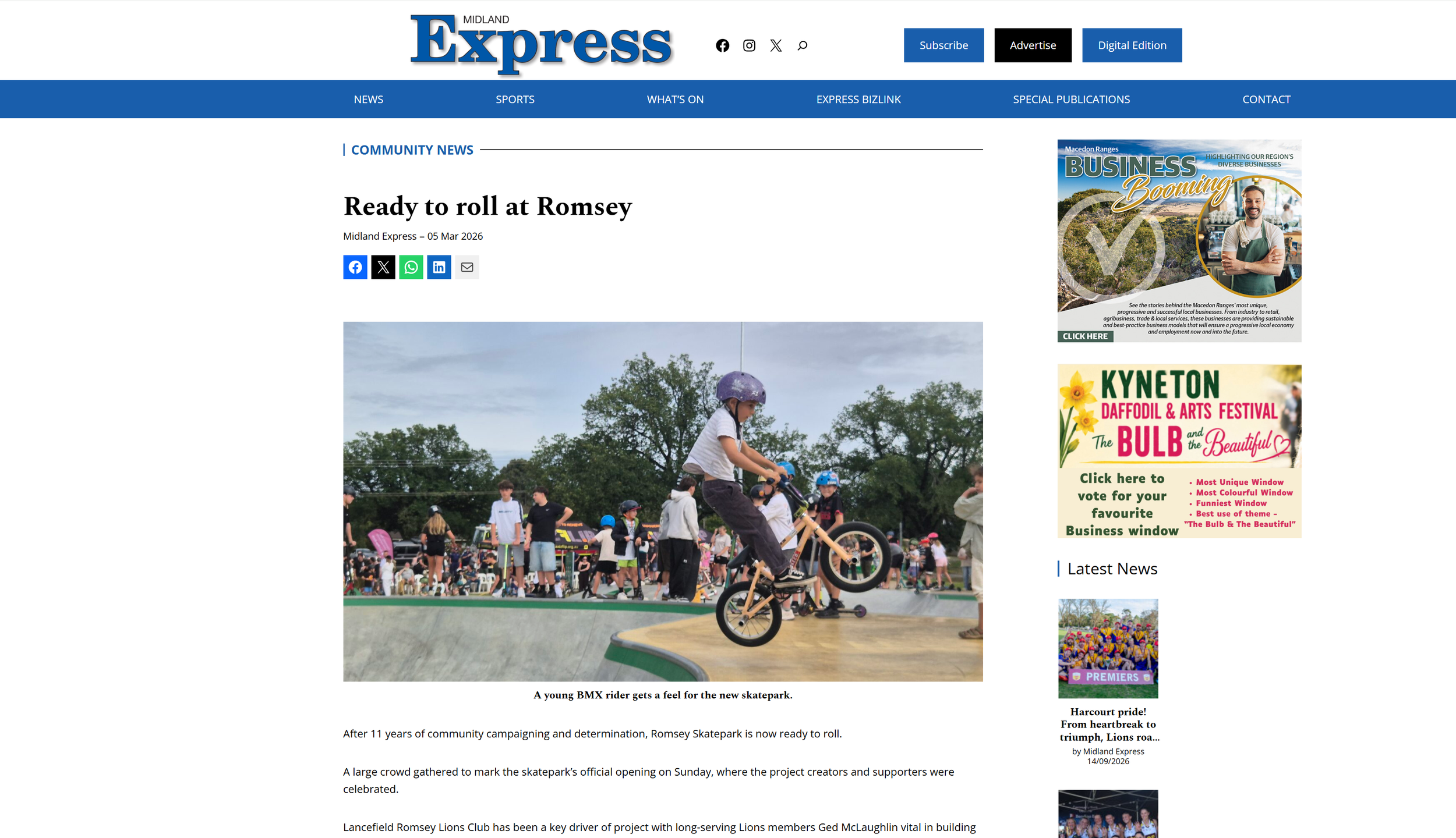 midland-express-romsey-skatepark-open