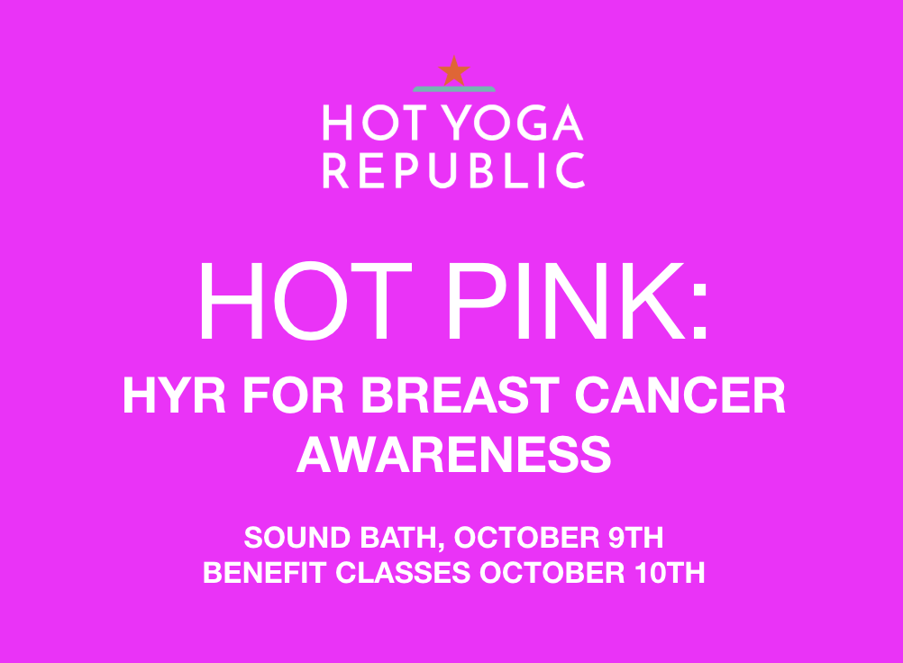 HOT PINK: HYR FOR BREAST CANCER AWARENESS.
