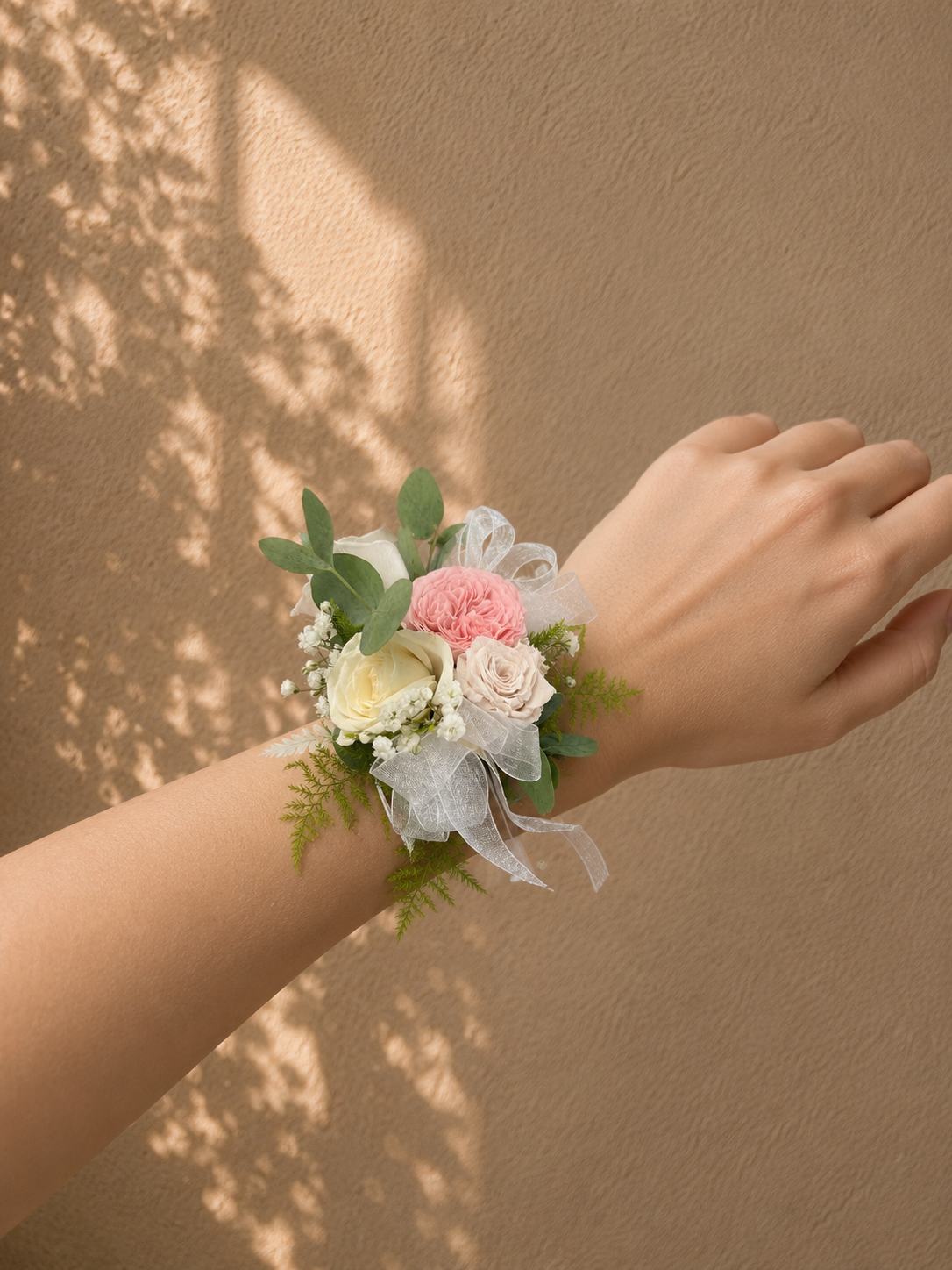 Exquisite Pastel Rose Corsage