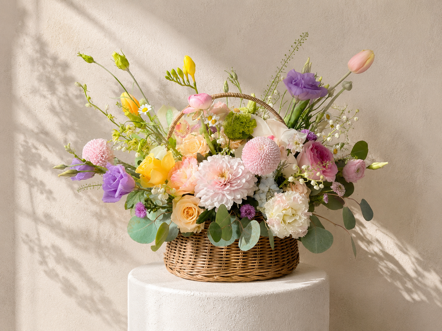 Blooming Basket Arrangement