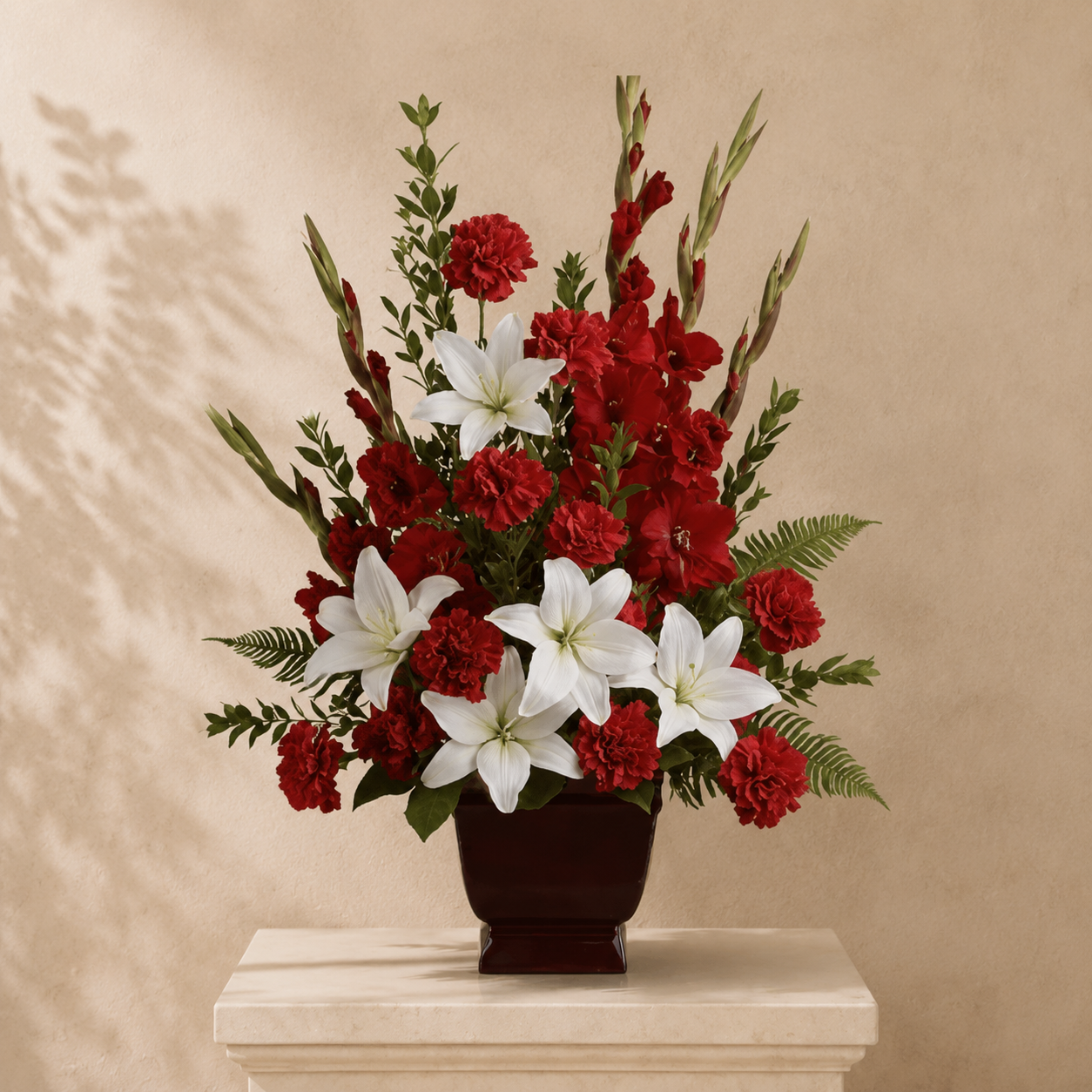 Red & White Elegance Bouquet